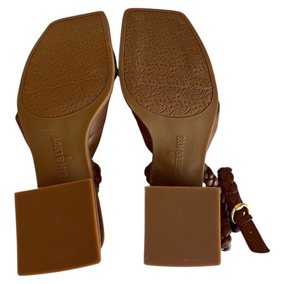 Sam & Libby Womens Sutton Adjustable Ankle Strap Sandal Dark Brown Size 8 NEW - Picture 11 of 13